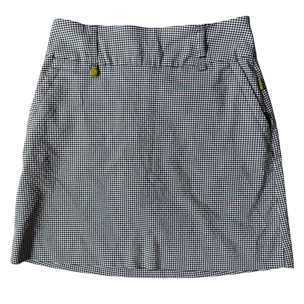 Swing Control Gingham Golf Skort Size 4 – Black White Stretch Lined‎ Casual